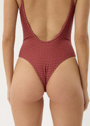 AFENDS INDY ONE PIECE - ROSE CHECK