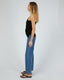 DUSTIN ONE SHOULDER TOP - BLACK
