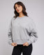 ALL ABOUT EVE ACTIVE TONAL SWEATER - GREY MARLE