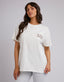 ALL ABOUT EVE PAPILLON STANDARD TEE - VINTAGE WHITE