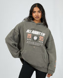 ALL ABOUT EVE PERFORMANCE O/S HOODIE - CHARCOAL