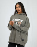 ALL ABOUT EVE PERFORMANCE O/S HOODIE - CHARCOAL