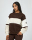 ALL ABOUT EVE PERFORMANCE SLOUCH CREW - BROWN