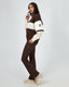 ALL ABOUT EVE PERFORMANCE SLOUCH CREW - BROWN