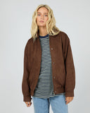 ALL ABOUT EVE KIRA BOMBER - BROWN