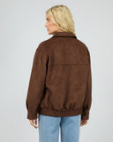 ALL ABOUT EVE KIRA BOMBER - BROWN