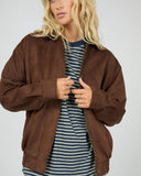 ALL ABOUT EVE KIRA BOMBER - BROWN