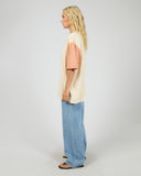 ALL ABOUT EVE POSTCARDS OVERSIZED TEE - VANILLA