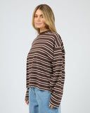 ALL ABOUT EVE BETTINA TOP - BROWN
