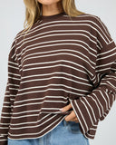 ALL ABOUT EVE BETTINA TOP - BROWN