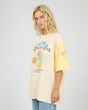 ALL ABOUT EVE CLUB CAPRI O/S TEE - VANILLA