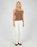 ALL ABOUT EVE SOLEIL OFF THE SHOULDER TOP - STRIPE
