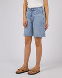 LEXIE DENIM JORT - LIGHT BLUE