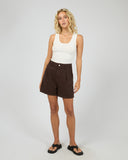 ALL ABOUT EVE STEVIE DENIM SHORT - BROWN