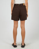 ALL ABOUT EVE STEVIE DENIM SHORT - BROWN