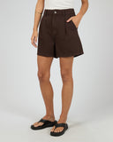 ALL ABOUT EVE STEVIE DENIM SHORT - BROWN