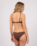 ALL ABOUT EVE IVY KNOT BRALETTE - CHOCOLATE