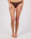 ALL ABOUT EVE IVY HI CUT CHEEKY PANT - CHOCOLATE
