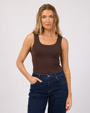 ALL ABOUT EVE AAE LAYERS TANK - BROWN