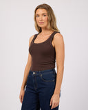 ALL ABOUT EVE AAE LAYERS TANK - BROWN