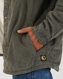 T&C THE RANCH CORD JACKET - MILITARY