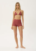 INDY SWIM SHORT - ROSE CHECK