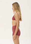 AFENDS INDY BIKINI TOP - ROSE CHECK