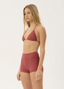 INDY SWIM SHORT - ROSE CHECK