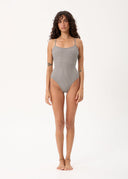 AFENDS ANDREA - ONE PIECE - BLACK / WHITE GINGHAM