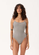 AFENDS ANDREA - ONE PIECE - BLACK / WHITE GINGHAM