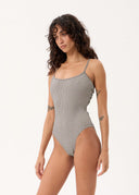 AFENDS ANDREA - ONE PIECE - BLACK / WHITE GINGHAM
