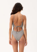 AFENDS ANDREA - ONE PIECE - BLACK / WHITE GINGHAM