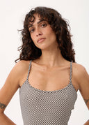 AFENDS ANDREA - ONE PIECE - BLACK / WHITE GINGHAM