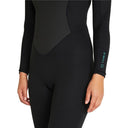 O'NEILL WOMENS FACTOR BACK ZIP FULL 3/2MM - BLK/BLK