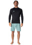 VISSLA WARM SEAS ECO LS RASH GUARD - BLACK