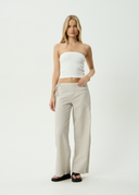 AFENDS SOFIA WIDE LEG PANT - REVERB MOONBEAM CHECK