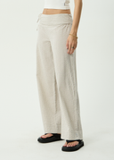 AFENDS SOFIA WIDE LEG PANT - REVERB MOONBEAM CHECK