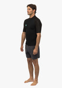 VISSLA HIGH SEAS II 1MM SHORT SLEEVE JACKET- BLACK WETSUIT TOP 
