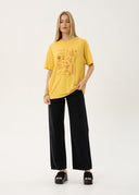 AFENDS HOLLY OVERSIZED TEE - MANGO