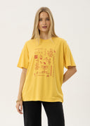 AFENDS HOLLY OVERSIZED TEE - MANGO