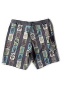 VISSLA TROPIC TILES 18.5" BOARDSHORT - PHANTOM