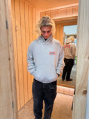 MOUNT SURF SHOP BOX HOODIE - GREY MARLE