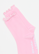 AFENDS FRILL SEEKER SOCKS TWO PACK - PINK / WHITE