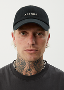 AFENDS DAYLIGHT RECYCLED PANELLED CAP - STONE BLACK