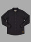 JAF Anchorage black linen-cotton blend long sleeve button-down shirt with chest pocket and regular fit design