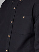 JUST ANOTHER FISHERMAN ANCHORAGE SHIRT - DEEP BLACK