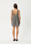 AFENDS ASTA JESSE SEERSUCKER MINI DRESS - STEEL