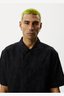 AFENDS TRADITION - PAISLEY SHORT SLEEVE SHIRT - BLACK
