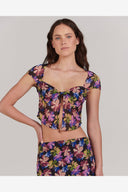 CHARLIE HOLIDAY DOMINIQUE TOP - MYSTIC FLORAL