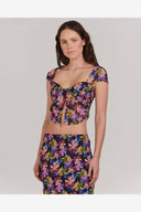 CHARLIE HOLIDAY DOMINIQUE TOP - MYSTIC FLORAL